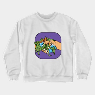 Nature and human friendship Crewneck Sweatshirt